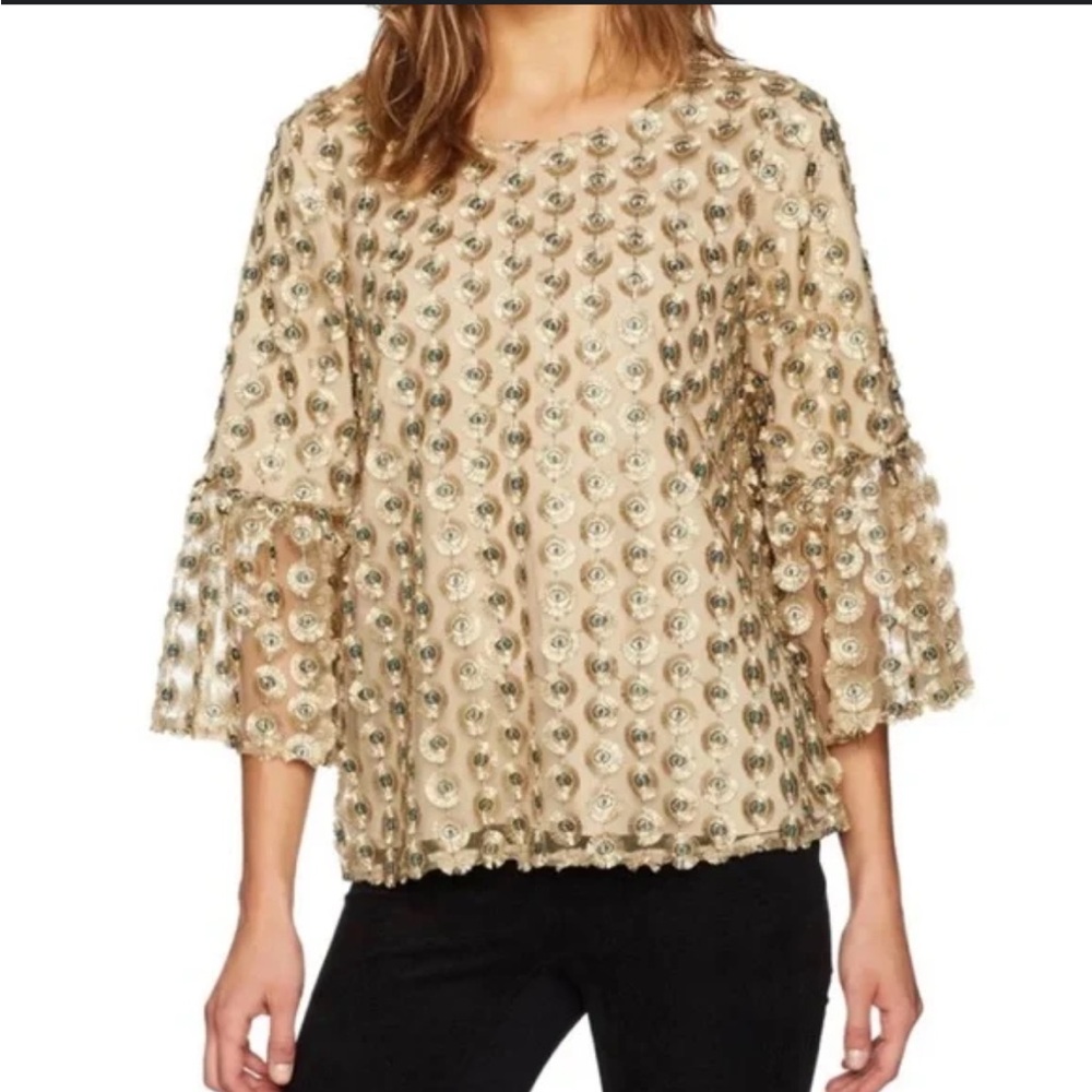 Gold Calvin Klein Evil Eye Top